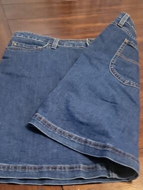 Lee Blue Denim A-Line Skirt